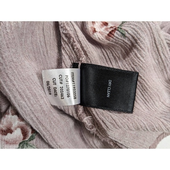 Torrid Cold Shoulder Top Light Purple Floral Plus Size 1 Gauze Lace Embroidered - Picture 7 of 13